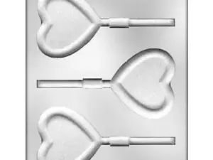 Heart with Border Lollipop Chocolate Mold