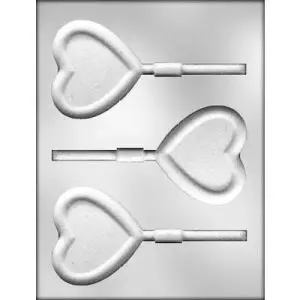 Heart with Border Lollipop Chocolate Mold