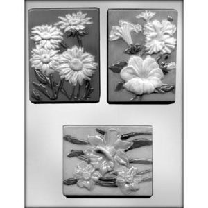 Flower Plaque Chocolate Mold 4.25 in.