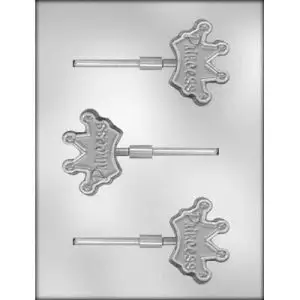 Crown Lollipop Chocolate Mold 2.75 in.