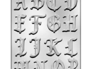 Alphabet Chocolate Mold 1.5 inches