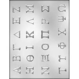 Greek Alphabet Chocolate Candy Mold