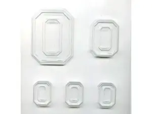 Number 0 Chocolate Mold 5 Cavity
