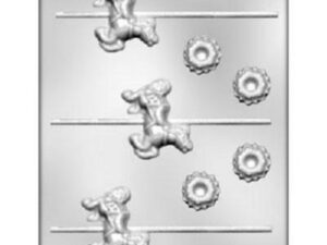 Carousel Horse Chocolate Mold 7 Cavity