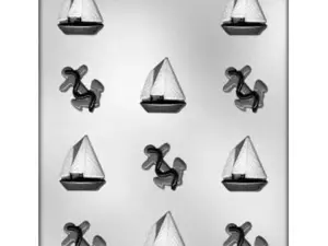 Anchor and Boat Assortment Chocolate Candy Mold