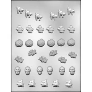 Halloween Assorted Chocolate Candy Mold 1 in.