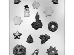 Christmas Assortment Chocolate Mold 14 Cavity