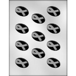 Awareness Ribbon Chocolate Mold 11 Cavity
