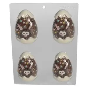 Bunny Egg Candy Mold 4 Cavity