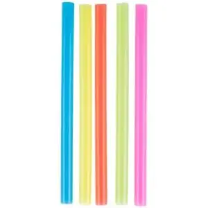 8 in. Multi-Color Boba Straws 25 Pieces