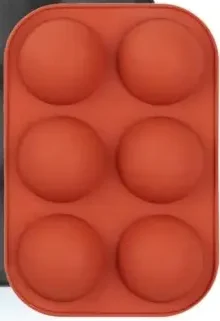 2 inch Semi-Sphere Silicone Mold 6 Cavity
