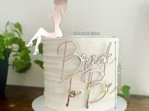 Cake Topper"Bride To Be" Rose Gold - Acrylic 2 pcs