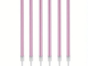Rose Gold Birthday Candles 6 Pieces