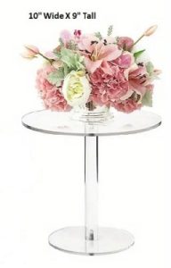 Clear Acrylic Cake Stand 10 inches Round
