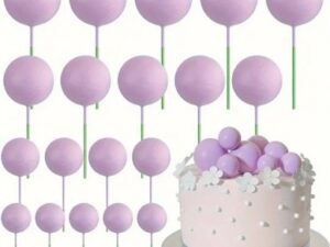 Lavender Foam Cake Balls 20 CT.