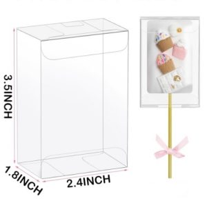 Clear Cakesicle-Rice Krispies Box 3.5x2.4 inches 10 Count