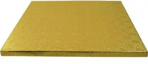 12 inch Gold Square Cake Drum