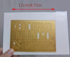 Cake Topper Gold Acrylic 26 Letters