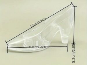 Cake Topper Clear Short Heel 1 count