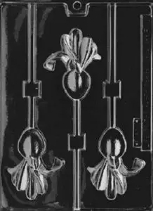 Iris Lolly Chocolate Candy Mold 3 Cavity
