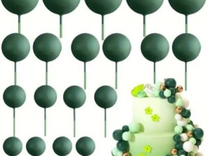 Green Foam Cake Balls Assorted 20 count