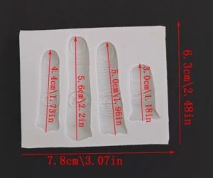 Creepy 4 Fingers Silicone Mold