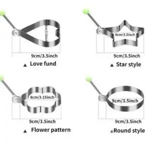 Frying Molds W/Handle 4 Pieces