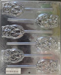 Owl Chocolate Lollipop Mold 6 Cavity
