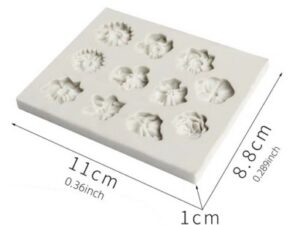 Assortment Flowers Silicone Mold