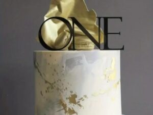 Cake Topper "ONE "Black-Acrylic