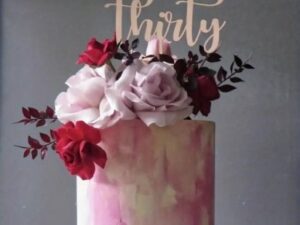 Cake Topper "THIRTY" Rose Gold
