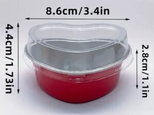 Foil Red HRT Baking Cup/Lid 25 pcs