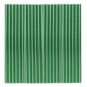 Metallic Green Paper Straw 25 Pieces