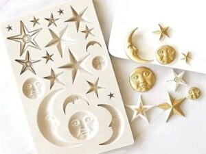 Silicone Mold Moon And Stars-21 cavity