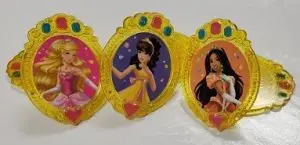 Princess Barbie Cupcake Rings 12 Count