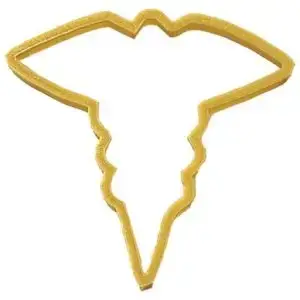 Caduceus Cookie Cutter 3.5 in.