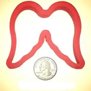 Angel Wings Plastic 3D Cookie Cutter 2.25 in.