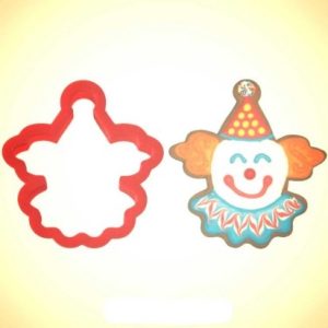 Clown Face 3.75″ Plastic 3-D Cookie Cutter