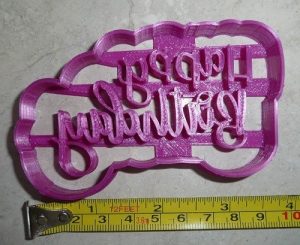 Happy Birthday Cookie Cutter 4 inches