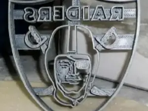 Raiders Logo Cookie Cutter 4 inches