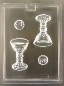 4 inch Host/Chalice Chocolate Candy Mold