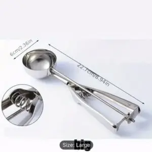 2.3 in. Large Stainless Steel Scoop