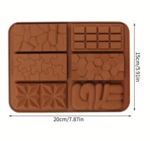 Chocolate Bars Silicone Mold 6 cavity