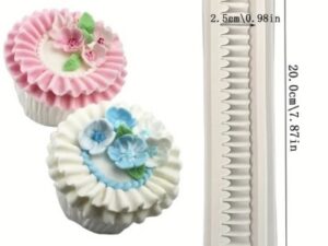 Medium Ruffle Pattern Silicone Mold