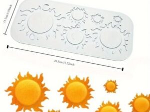 Silicone Mold Sun Bursts 6 Cavity