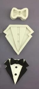 Silicone Mold Shirt And Bow 2 Count