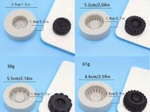 Tire Shape Silicone Mold 4 Piece Set