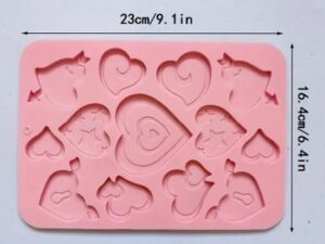 Silicone Mold Valentine's Hearts-13-Cavity