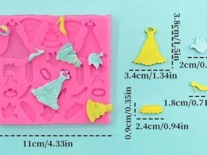 Silicone Mold Dress, Shoe, Rings - 23 cavities