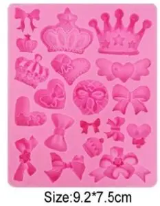 Mini Crowns and Bows Silicone Mold